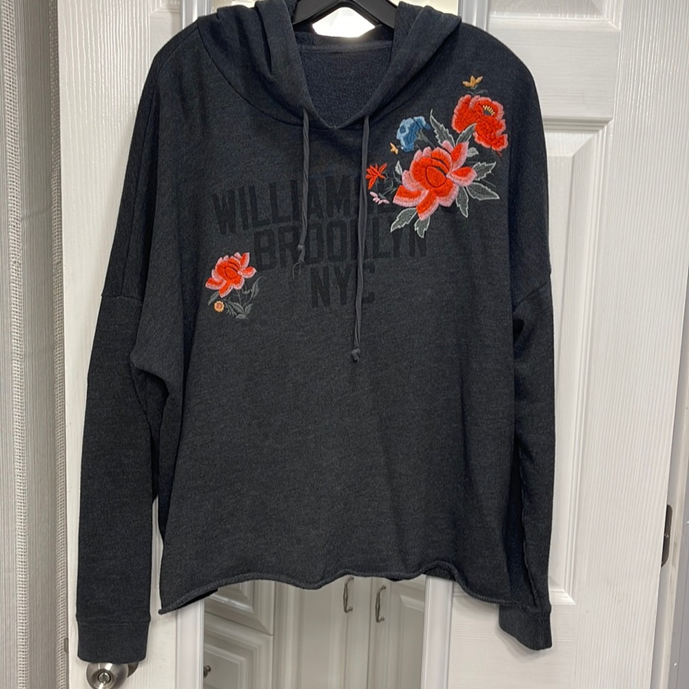 American eagle French terry embroidered hoodie szXL